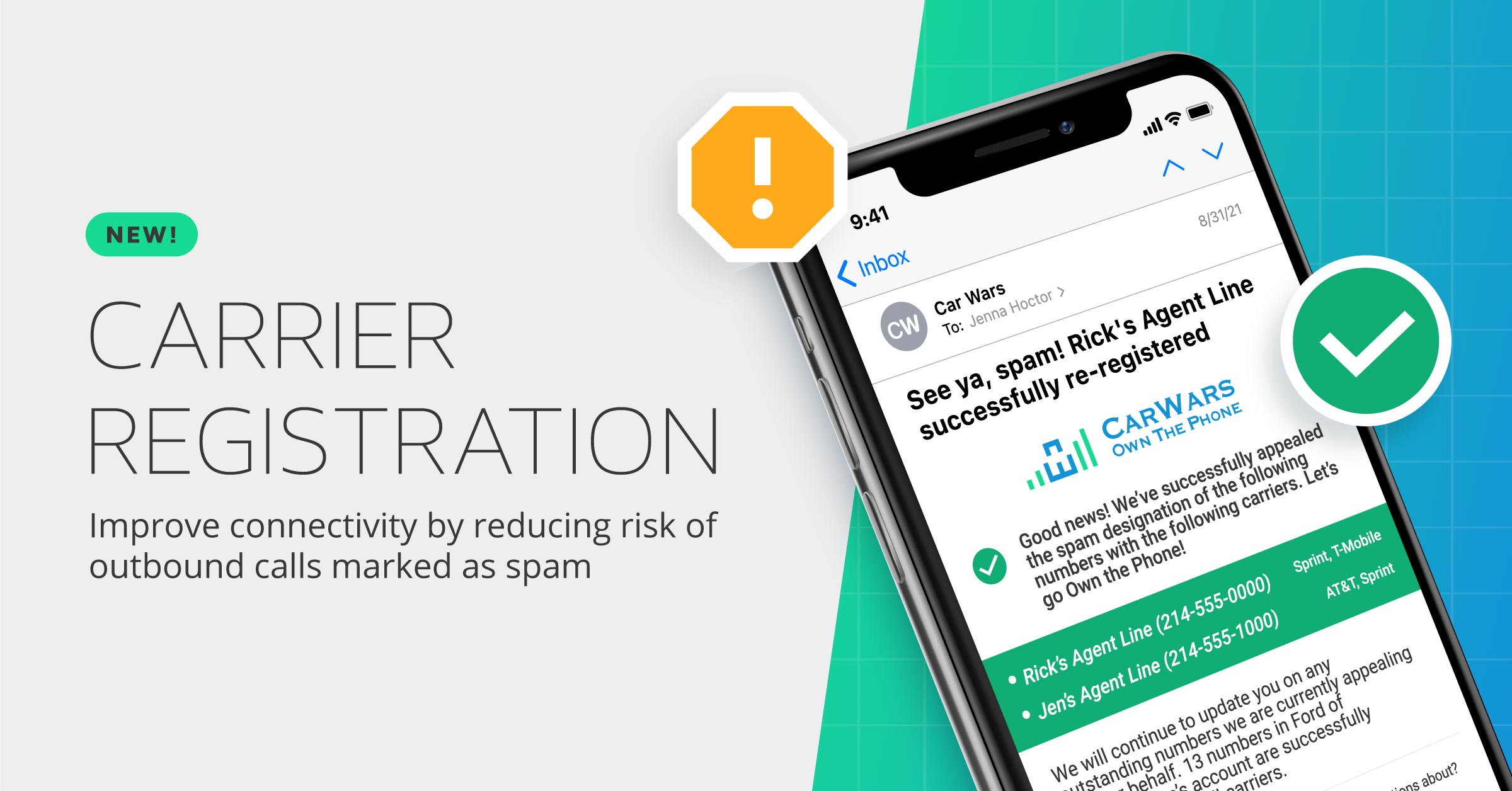 Carrier Registration Solutions Improve Connectivity Car Wars